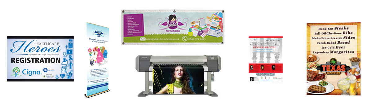 Large format printing for your signs, posters, and banners